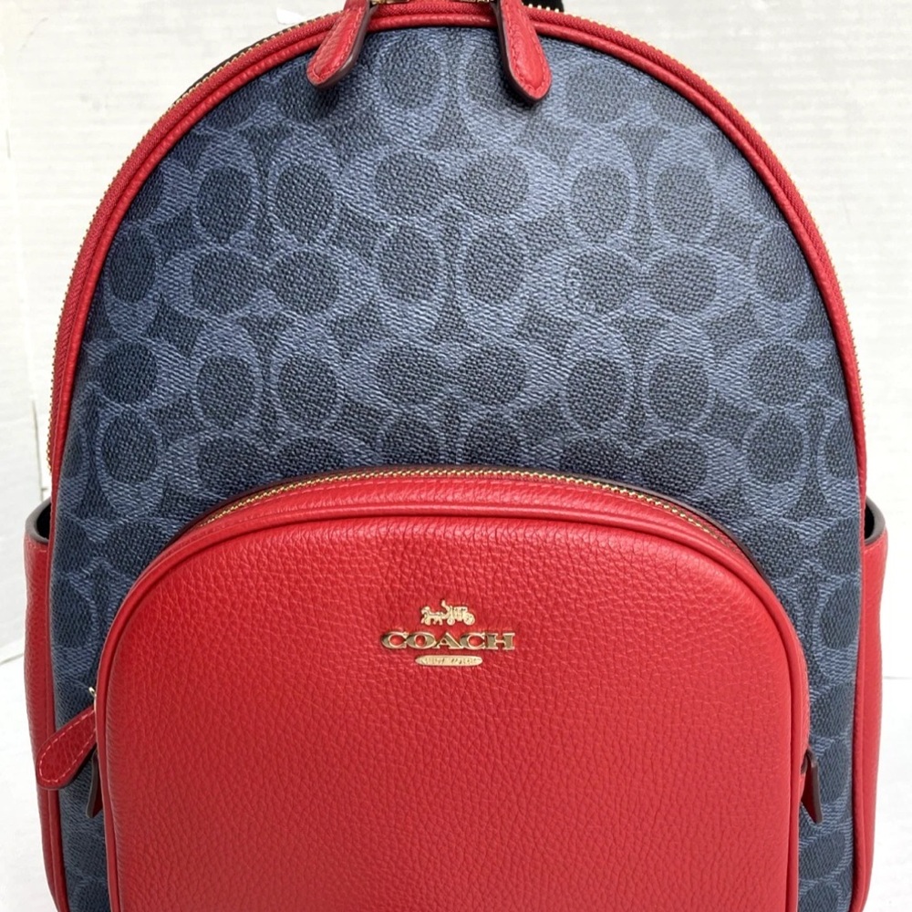 Coach Red and Blue Women's Backpack - Picture 3 of 14